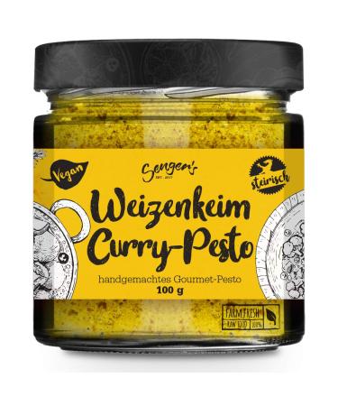 Senger's Sengers Pesto Curry - Vegetarian Wheat Pesto - 100% Austrian Superfood - 100 g