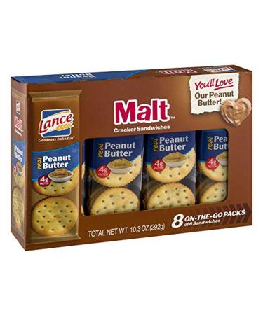 Lance Malt Crackers with Real Peanut Butter - 24 Individual Packs (3 Boxes) - Buy Online on GoSupps.com