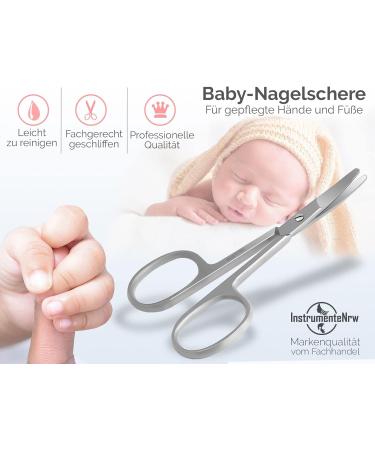 Professional Stainless Steel Nail Scissors with Rounded Ends - Precision & Safety for Nail Care - Buy Online on GoSupps.com