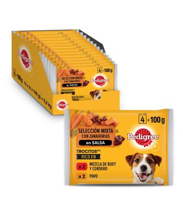 Pedigree Wet Dog Food Mixed Meat Selection in Gravy Multipack 13 x 4 x 100g