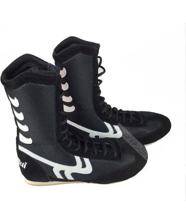 Day Key Wrestling Boots - Rubber Sole Combat Training Shoes for Men, Women, and Kids (Size 8.5) - Black - Buy Online on GoSupps.com