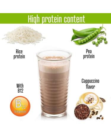Weider Vegan Protein (750g) Iced Cappuccino Flavour - Pea & Rice Blend - Gluten-Free, Lactose-Free, Hexane-Free - Buy Online on GoSupps.com