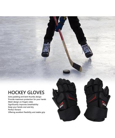 LUQEEG Ice Hockey Gloves - Breathable Lacrosse Gloves with Finger Protection | 10 Inches Nylon & EVA Foam for Players - Buy Online on GoSupps.com