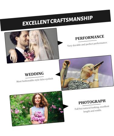 Angoily Chic Eyelash Decor Adhesive Eyelashes Women Makeup False Eyelashes Natural Look - Buy Online on GoSupps.com