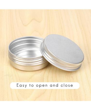 Pack of 30 Round Metal Lip Balm Tins with Screw Caps (1) - Buy Online on GoSupps.com