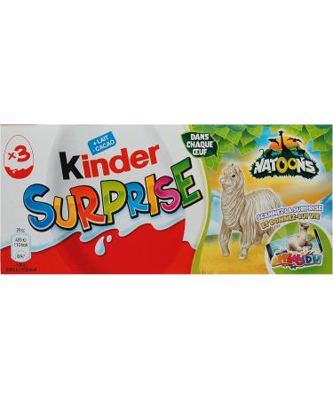 KINDER Surprise Natoons Egg 20g - New version 2022/2023 - Pack of 3 eggs. (1) - Buy Online on GoSupps.com