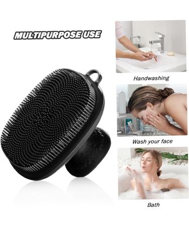 Soft Silicone Face Scrubber - Waterproof Exfoliator 2.6x2.6 Manual Facial Cleansing Brush with Non-Slip Handle for Optimal Skin Care - Buy Online on GoSupps.com