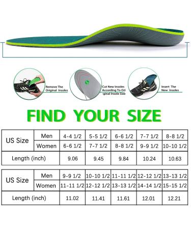 Buy STSVZORR Orthopedic Insoles for Plantar Fasciitis Arch Support & Shock Absorption for Men & Women Flat Feet & Heel Spurs Relief | International Shipping Available - Buy Online on GoSupps.com