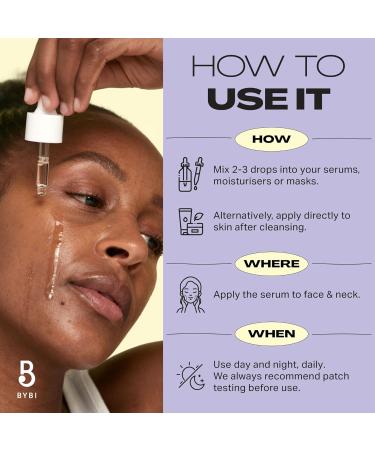 BYBI Beauty Bakuchiol Oil Face Serum - Anti-Aging Vegan Facial Oil - Collagen Boosting - Reduce Wrinkles & Fine Lines - Award-Winning Bakuchiol & Squalane Face Oil - 15ml Bakuchiol Booster (15ml) - Buy Online on GoSupps.com