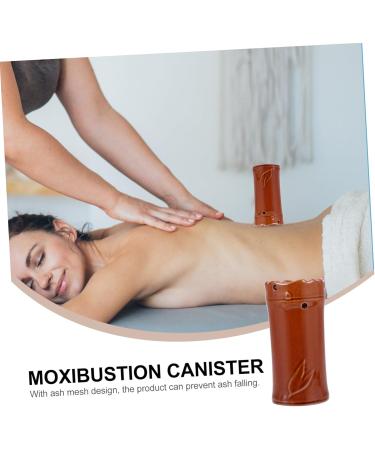 Healeved 2pcs Ceramic Moxibustion Jar - Handheld Acupuncture Tool for Pain Relief | International Shipping Available - Buy Online on GoSupps.com