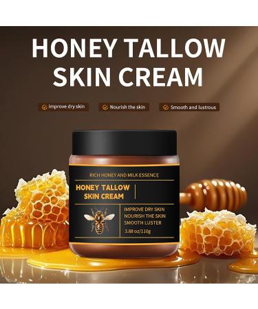 Pigdun Marroomi Tallow Honey Balm - Marromi Beef Tallow for Skin 100% Organic Grass-Fed Beef Tallow & Raw Wild Honey Natural Formula for Dry & Sensitive Skin - Buy Online on GoSupps.com