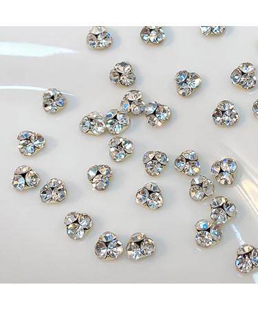 FEIlei 10Pcs Flatback Glass Nails Rhinestones Nail Art Decoration Manicure Accessory - Buy Online on GoSupps.com