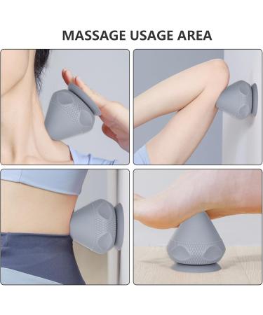 Trigger Point Massage Device | Relieve Neck Back & Shoulder Pain | Gray Silicone Suction Cup - Buy Online on GoSupps.com