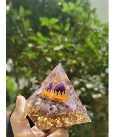 Crystal Energy Tower - Nature Reiki Chakra Orgone Pyramid for Courage and Stress Relief - Buy Online on GoSupps.com