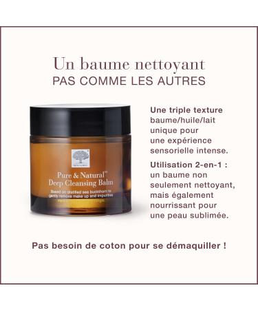 New Nordic Pure and Natural Deep Cleansing Balm 100ml - Makeup Remover Cleanser Balm - Remove Impurities and Makeup - Suitable for All Skin Types - Suitable for Men and Women - Buy Online on GoSupps.com