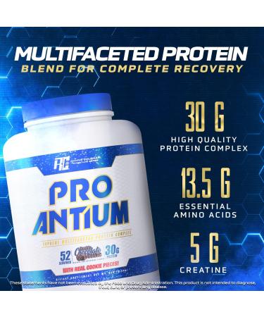 Ronnie Coleman Pro-Antium Whey Protein Powder - 30g Protein BCAAs & EAAs for Recovery & Lean Muscle Support - Double Chocolate Cookie 5lb | International Shipping Available - Buy Online on GoSupps.com