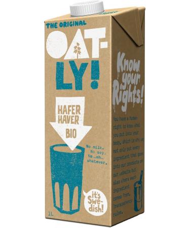 Oatly Organic Oat Drink Original 12x1L Buy Plant-Based Oat Milk Online | International Shipping - Buy Online on GoSupps.com