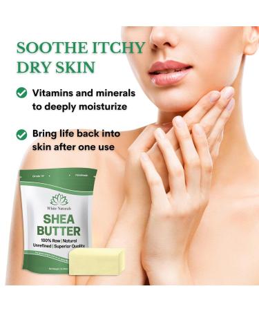 Sale! White Naturals Unrefined African Shea Butter 1 lb - Pure Raw Grade A Ivory - Great Skin Moisturizer for DIY Lip Balms, Stretch Marks, Eczema, Acne, Sun Damage Recovery - 16 oz Cream & More - Buy Online on GoSupps.com