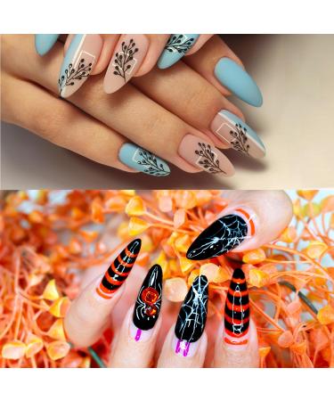 Almond-Shaped Nail Tips - 120 Soft Gel Extensions Clear Acrylic Nails for Women - 12 Sizes Available - Buy Online on GoSupps.com