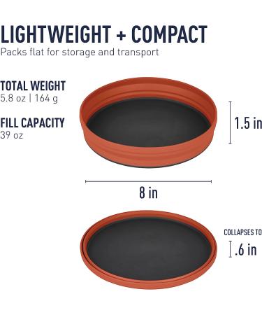 Sea to Summit X-Plate: Collapsible Silicone Camping Dinnerware - Rust - Buy Online on GoSupps.com