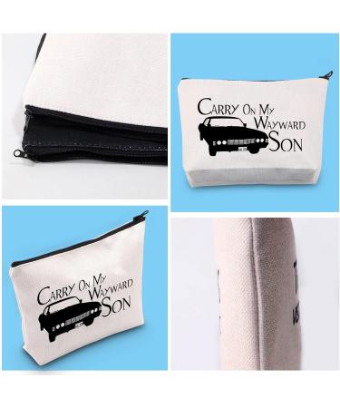 Carry On My Wayward Son Makeup Bag - Perfect for Fans | Shop Internationally - Buy Online on GoSupps.com