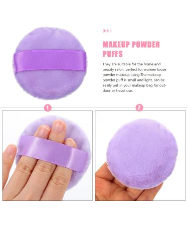 FRCOLOR 5pcs Powder Puff Set - Plush Cotton Makeup Sponges for Face & Body | Perfect for Loose Powder & Emulsion - Buy Online on GoSupps.com