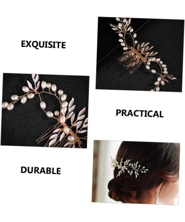 FOMIYES Piece Pearl Hair Comb Tiara Hair Pearls Wedding Hair Accessories for Brides Accessories for Women Pearl Hair Pin Pearl Hair Clip Hair Comb Clips Alloy Set Bridesmaid Mesh - Buy Online on GoSupps.com
