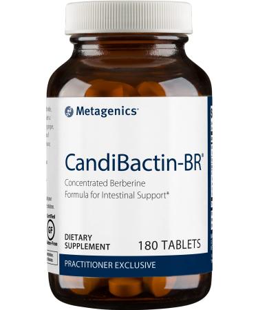 Metagenics CandiBactin-BR - Concentrated Berberine Formula for Healthy Intestinal Support, Detoxification and Elimination Functions - 180 Count 180 Count (Pack of 1)