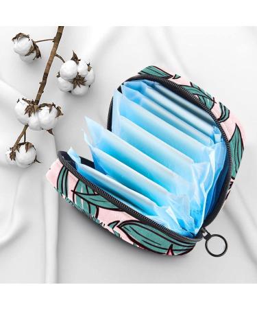 Women s Tropical Pink Flower Napkin Storage Bag | Portable Menstrual Cup & Bandages | Ideal for First Period - Buy Online on GoSupps.com