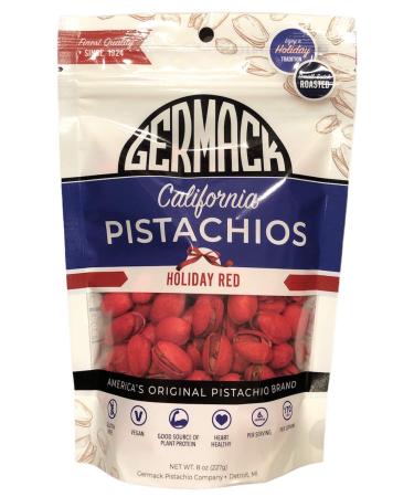 Germack Pistachio Company, Original Pistachio Nuts, Roasted and Salted, 8oz (Red)
