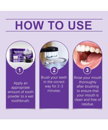 Powdered Toothpaste Fresh Breath Tooth Powder 50 Gram Toothpaste Instant Restorative Tooth Powder For Bathroom Home Hygiene Daily Travel Morning Care Routine Women Men Child - Buy Online on GoSupps.com