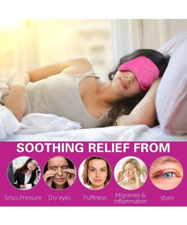 MEDLOT Moist Heat Therapy Eye Mask for Dry Eyes - Hot/Cold Pad with Silicone Beads for Styes & Puffy Eyes - Microwavable & Adjustable Strap - Buy Online on GoSupps.com