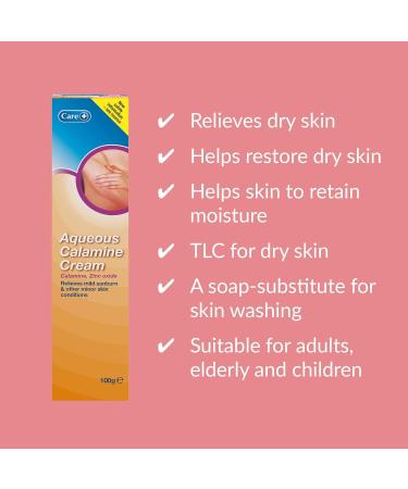 Care Aqueous Calamine Cream 100 - Soothes Mild Sunburn & Skin Conditions - Buy Online on GoSupps.com