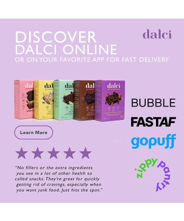 Organic Dalci Gut Healthy Brownie & Blondie Variety Pack - Avocado Oil, Unrefined Coconut Sugar, Gut-Friendly Snack - No Additives - 6 Count - Buy Online on GoSupps.com