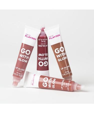 Inglot Playinn Go With Glow Lip Gloss | Moisturizing Formula For Soft and Smooth Lips | Fruity Shades | Gloss Finish | Playinn Go With Glow Lip Gloss 10 ml | 23 - Go with Pink - Buy Online on GoSupps.com