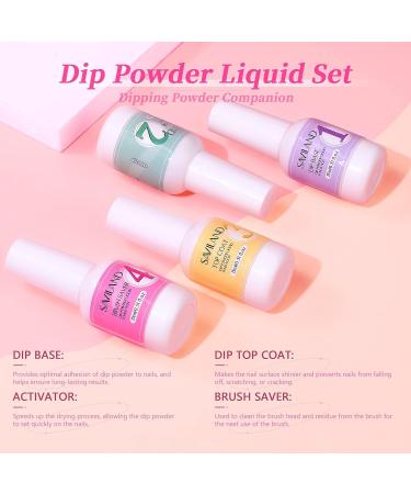 Saviland 31PCS Dip Powder Nail Kit Starter- Colorful Garden Series - 20 Colors Dipping Powder Set & 15ml Dip Powder Liquid Set - Manicure Tools Kit for Home DIY Nail Salon Prom A1 - Buy Online on GoSupps.com