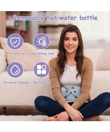 Buy Nifogo 1.3L Hot Water Bottle with Soft Waist Cover - Ideal for Neck Shoulder Back & Legs - Gray Green - International Shipping Available - Buy Online on GoSupps.com