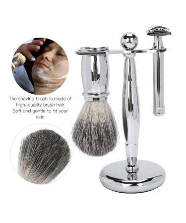 Premium 3 Piece Shaving Set - Brush Holder & Accessories for Salon Quality Shave | International Shipping Available - Buy Online on GoSupps.com