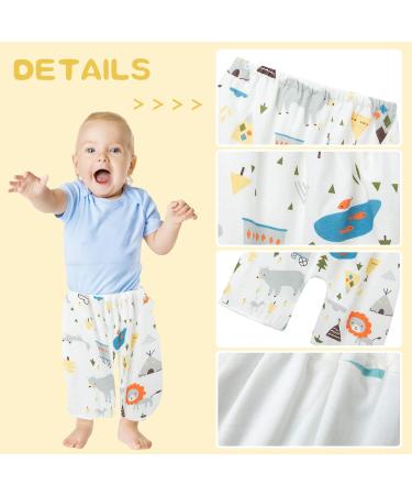 Babycare 2 in 1 Reusable Cotton Training Pants with Polar Bear Design - Waterproof Diaper Skirt for Toilet Training, High Low Waist Fit - Buy Online on GoSupps.com