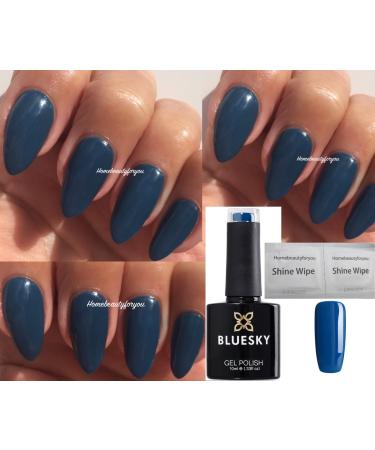 Bluesky Blue Rapture Deep Dusky Teal Nail Gel Polish 80558 UV LED Soak special price