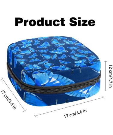 MUOOUM Butterfly Pattern Colorful Women's Storage Bag for Menstrual Cups & Breastfeeding Pads | Compact 4.7x6.6 in - Buy Online on GoSupps.com