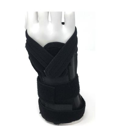 Shop OTC Reversible Wrist Splint - Cock-up Lacing Knit Elastic Black Large | Fast International Shipping - Buy Online on GoSupps.com
