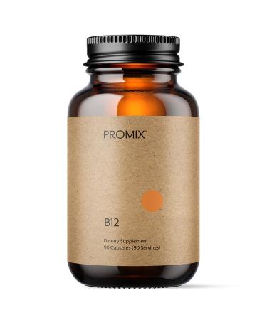 Promix Nutrition Vitamin B12 Supplement - 1000mcg as Methylcobalamin - Gut friendly - 90 count