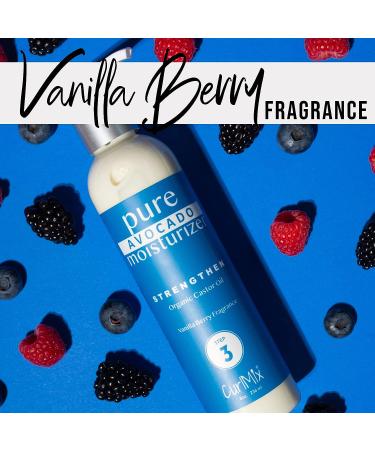 CurlMix Organic Moisturizer with Avocado & Castor Oil - Strengthen & Hydrate - Vanilla Berry - 8 fl oz - Buy Online on GoSupps.com