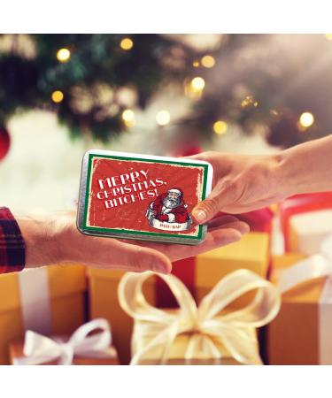 Gears Out Merry Christmas Btches Bath Bar - Funny Santa Soap | Novelty Chocolate Bath Soap for Women - Handcrafted in the USA - Buy Online on GoSupps.com