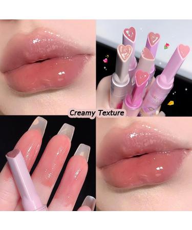 Shop 6 Colors Jelly Lipstick Heart Shape Set - Hydrating Lip Gloss & Tinted Balm for Women & Girls | Moisturizing Makeup - Buy Online on GoSupps.com
