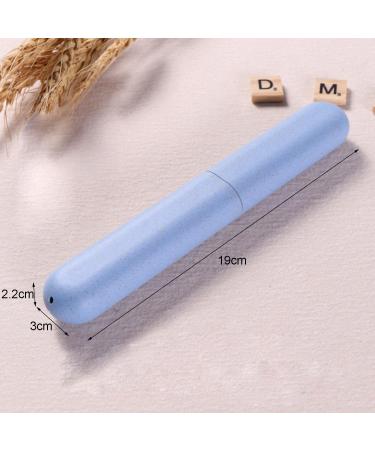 Yoezuo Travel Toothbrush Holder Set - 3 Pack Portable Toothbrush Cases (Green Blue Gray) - Ideal for Families & Trips - Protective Covers for Hygiene & Storage - Buy Online on GoSupps.com