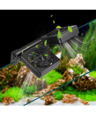 Aquarium Fan Mini Double Head Fish Tank Fan Adjustable Fish Tank Cooling Fan Aquarium Cooling Fan Hang On Chiller 100-240V(US Plug) - Buy Online on GoSupps.com