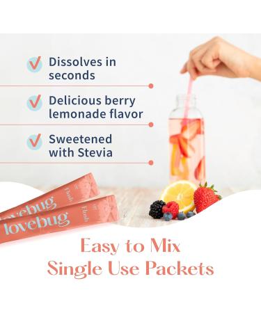 Buy Lovebug Flush Probiotic Drink Mix - Urinary Tract Health & Vaginal Probiotics for Women | 5 Billion CFU D-Mannose Vitamin C Cranberry | 16 Packets for UTI & Gut Support - Buy Online on GoSupps.com