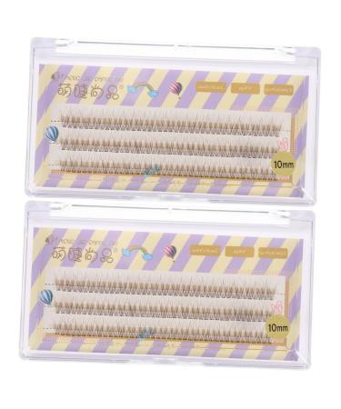 FRCOLOR 2 Boxes Fake Eyelashes Christmas Eye Lashes Individual Lash Individual Eyelash Grafting Lash Faux Lashes Fluffy Eyeslash Lash Extension Grating Eyelash Dense Fiber Cosmetics